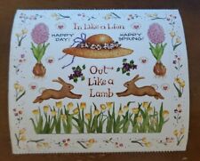 Susan Branch SPRING sticker sheet, bunnies, flowers, sun hat