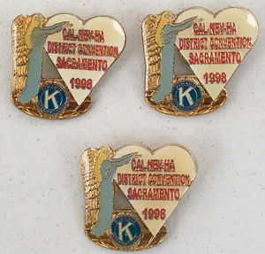Kiwanis International 1998 CAL-NEV-HA District Convention Lapel Pin Lot of 3 - Picture 1 of 5