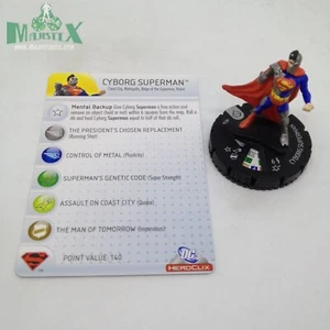 Heroclix Superman set Cyborg Superman #034 Rare figure w/card! - Picture 1 of 1