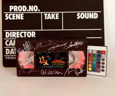 复古 VHS 灯、纸浆小说 VHS 录像带、万圣节礼物、恐怖电影灯风扇 — 第 1/4 张图片