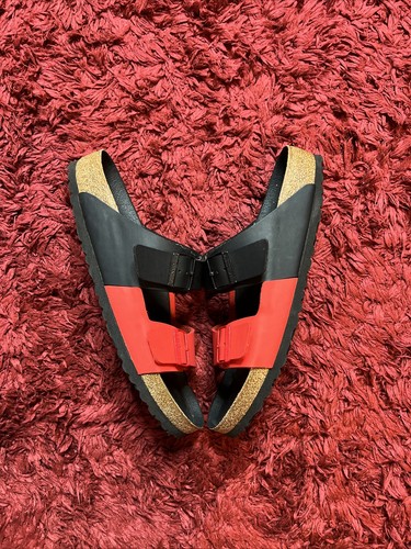 PUMA Sandali Birkenstock Arizona neri stile rosso # 1019995 vestibilità regolare taglia US13 EU46