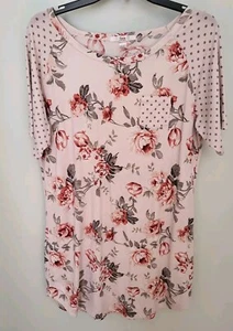 Camisón Flora Nikrooz Mujer Talla Grande Rosa Floral Manga Corta Rosa - Imagen 1 de 7