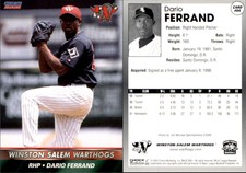 Dario Ferrand 2002 Choice Winston-Salem Warthogs #4 Card *AutographDen*