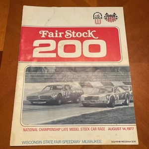 1977 USAC Stock Car Race Program, Milwaukee Fair Stock 200 - Picture 1 of 18