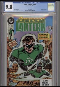 Green Lantern v3 #1 CGC 9.8 1990 DC Comics Batman, Blue Beatle, Fire & Ice App