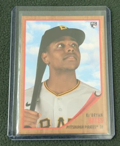 Tarjeta de novato 2021 Topps Archives Ke'Bryan Hayes #85 roja paralela #'d 5/75 Piratas - Imagen 1 de 2