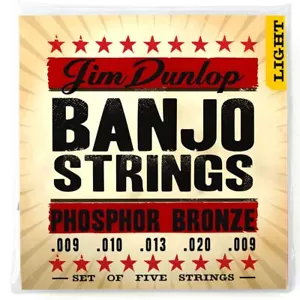 Dunlop DJP0920 Americana Series Phosphor Bronze Banjo Strings, 5-String, Light - Picture 1 of 2
