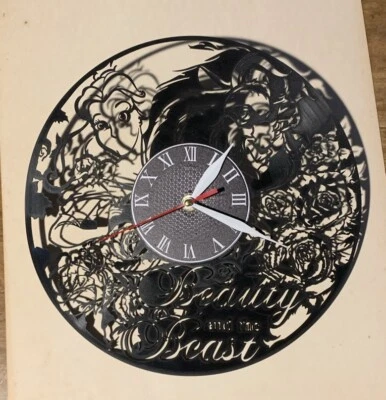 Beauty And The Beast Vinyl Wall Clock Record Clock - Image 1 of 3