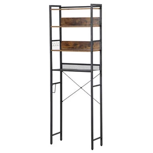 4-stufige Holzregale für kleine Räume über der Toilette Aufbewahrung Platzregal - Bild 1 von 24