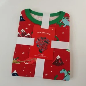 Wondershop Toddler 2pc Sleep Set Red Dinosaur Pajamas Holiday PJs Size 6 Unisex - Picture 1 of 9