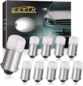 LED Bayonet Bulbs BA9 BA9S 12V DC White 10-Pack for Exterior and Interior Use - Picture 1 of 7