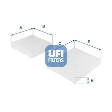 Produktbild - UFI Innenraumfilter Pollenfilter Filter Innenraumluft 53.143.00