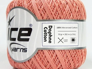 6-Ball Lot Daphne Cotton Crochet Thread Yarn 6x50g/282m Rose Pink - Picture 1 of 4