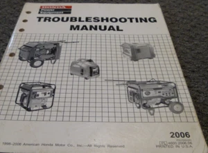 2006 Honda EG1400X Generator Troubleshooting Manual SN GX110-1000001-Up xz - Picture 1 of 2
