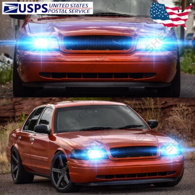 Para Ford Crown Victoria 1998-2011 2X 9007 8000K Bombilla LED Luz Alta/Baja GL Foto 1 de 4