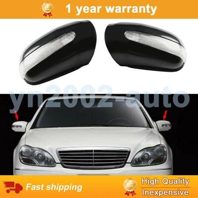Par de cubiertas de carcasa de espejo de puerta izquierda + derecha para Benz S430 S500 S600 CL500 CL600 EE. UU. Foto 1 de 4