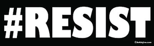 #RESIST - Anti-Trump, Anti-GOP UV-beschichtet Laptop/Fenster/Stoßstange Aufkleber - Bild 1 von 1