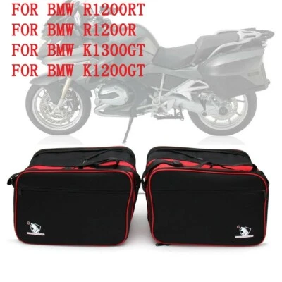 Bolsas de equipaje negras expandibles para BMW R1200RT R1200GT Foto 1 de 4