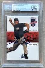 2008 TriStar Projections Max Scherzer Auto BGS Authentic RC 🔝🔝🔝🔝Ⓜ️L🅱️🔝🔝🔝