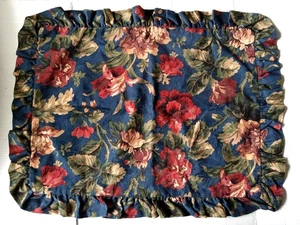 Vintage Christina Queen Size Floral Pillow Sham Entire Sham measures: 29" X 23" - Picture 1 of 13