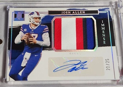 2023 Panini Impeccable - Immense Patch Autos Josh Allen #IPA-JA Silver 🔥/25 - Image 1 of 4