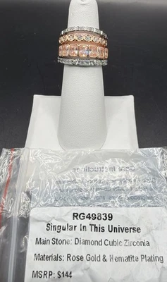 New Bomb Party Delicates RG43839 Singular In This Universe Sz 07 Rose & Hem CZ - Image 1 of 3