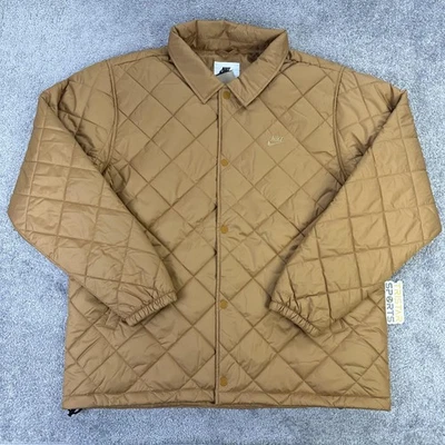 Nike Therma-FIT Chaqueta Para Hombres Grande Marrón Acolchado Suelto Relleno Sintético Abrigo Foto 1 de 4