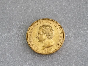 1831 Kingdom Of Sardinia Carlo Felice 40 Lire Gold Coin Excellent Rare R 2 - Picture 1 of 8