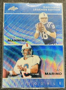 2023 Leaf Exclusive Legends Edition #ELE-23 Dan Marino Payton Manning /20 - Picture 1 of 2