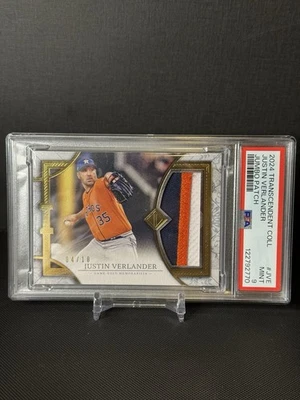 Parche Jumbo Justin Verlander Colección Trascendente Topps 2024/10 PSA 9 Astros Foto 1 de 4