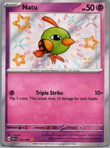 Natu Holo Shiny Rare SV: Paldean Fates 151/091 NM - Picture 1 of 2