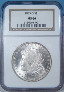 1885-O Morgan Silver Dollar NGC graded MS 66  "A Beauty" - Picture 1 of 4