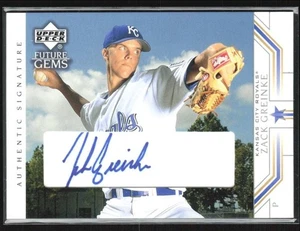 Zack Greinke 2002 Upper Deck Future Gems RC Auto #93 Kansas City Royals - Picture 1 of 2