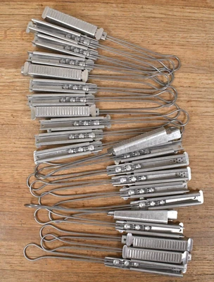 LOTE de 22 conectores de abrazadera de cuña de alambre de caída aérea de diamante Foto 1 de 4