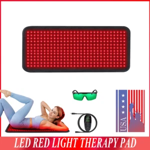 Red Light Therapy Pad LED Full Body Mat for Relieving Back Muscle Pain Infrared - Picture 1 of 11