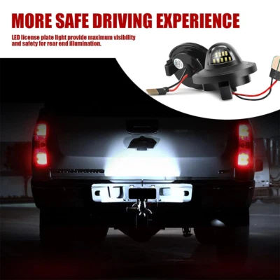 For Ford F150 F250 F350 LED License Plate Light Tag Lamp Assembly Replacement 2x Foto 1 de 4