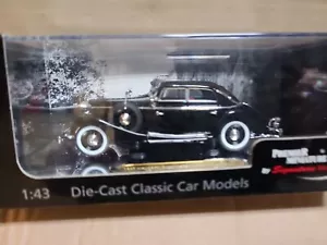 Maybach SW 38 4 türig Cabriolet Spohn schwarz - 1:43 Signature Premier Miniatur - Foto 1 di 4