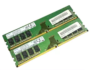 DESKTOP RAM- 2x SAMSUNG 8GB | DDR4 | PC4-2400T | PC4-19200 | 1Rx8 | 288P - Picture 1 of 1