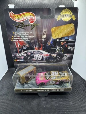 Hotwheels #99 Jeff Burton 福特 Taurus Rouch Racing NASCAR 带拖车 — 第 1/4 张图片
