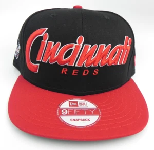 CINCINCINNATI REDS BÉISBOL MLB 2 TONOS SNAPBACK NEW ERA 9FIFTY GORRA SOMBRERO ¡NUEVO CON ETIQUETAS! NEGRO - Imagen 1 de 8