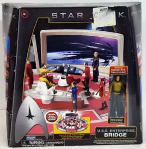 Star Trek U.S.S. Enterprise Bridge Playmates 2009 with Captain Kirk Figure - Picture 1 of 10