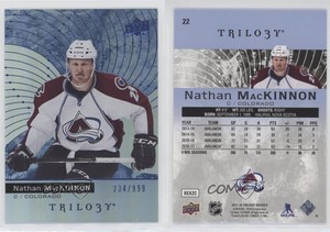 2017-18 Upper Deck Trilogy Blue Foil /999 Nathan MacKinnon #22