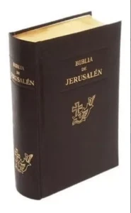 Biblia catolica de Jerusalen Chica tapa dura cafe acolchonada - Personalizada - Picture 1 of 7