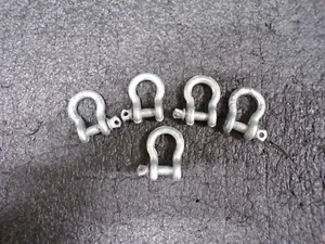 Anchor Shackle Screw Pin, 5PK, Size 1/4, 1500lb, 2XY35(TS) - Picture 1 of 4