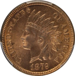 1879 MS64RB Indian Head Penny, PCGS 49984182 - Picture 1 of 4
