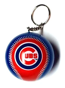 CHICAGO CUBS KEYCHAIN v2 BALL 2" ROUND LICENSED NEW MLB CHARM PULL - Picture 1 of 2