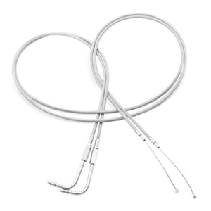 Cable de gas para Harley Fat Boy 96-10 acero inoxidable/nylon 130 cm - Imagen 1 de 2
