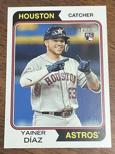 2023 Topps Heritage Yainer Díaz #262  Baseball Rookie Houston Astros RC