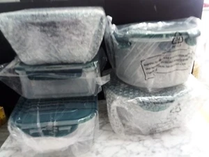 Lock n Lock Nesting Food Storage Container Sets 20 Pieces w/ Lids Green - Picture 1 of 12