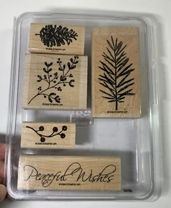 Stampin up Stempelsets Rentner - Friedliche Wünsche montiert, verpackt 5 Stück 2006 - Bild 1 von 6